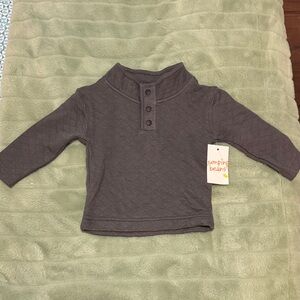 Jumping Beans Charcoal Long Sleeve Kids Tee